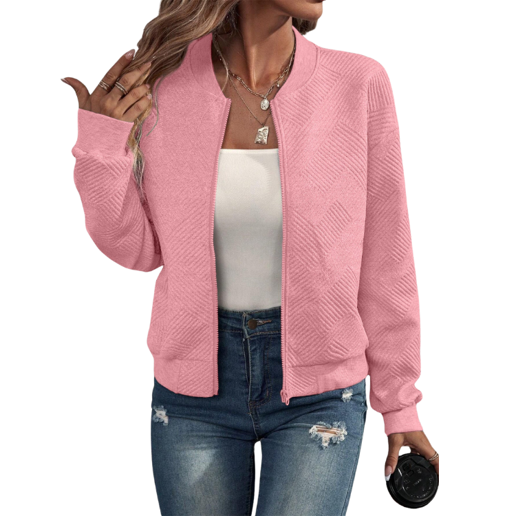 Yolanda™ | Veste bomber structurée avec fermeture éclair