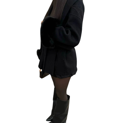 Antonia™ | Manteau de luxe en cuir écologique