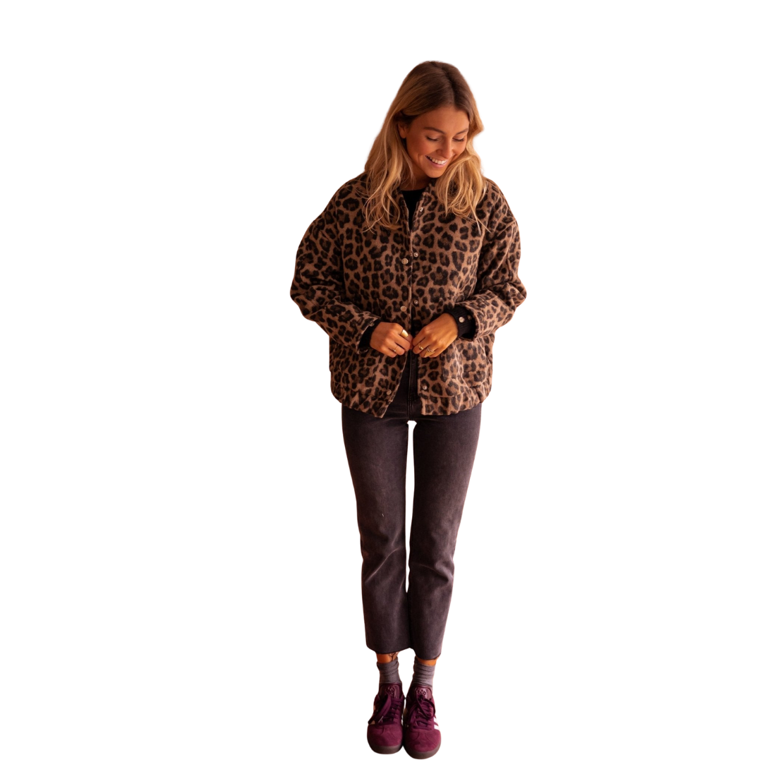 Marta™ | Veste courte à imprimé léopard