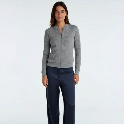 Yolanda™ | Veste bomber structurée avec fermeture éclair